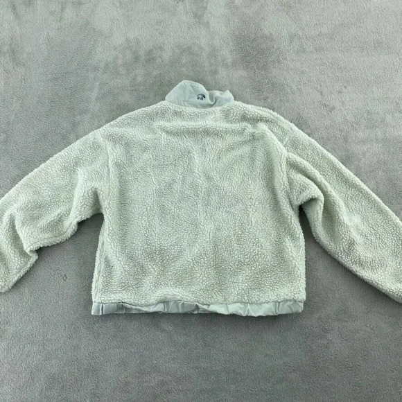 Ivory Ella Sherpa 1/4 zip Sweatshirt Womens M White 3864 - Picture 7 of 10